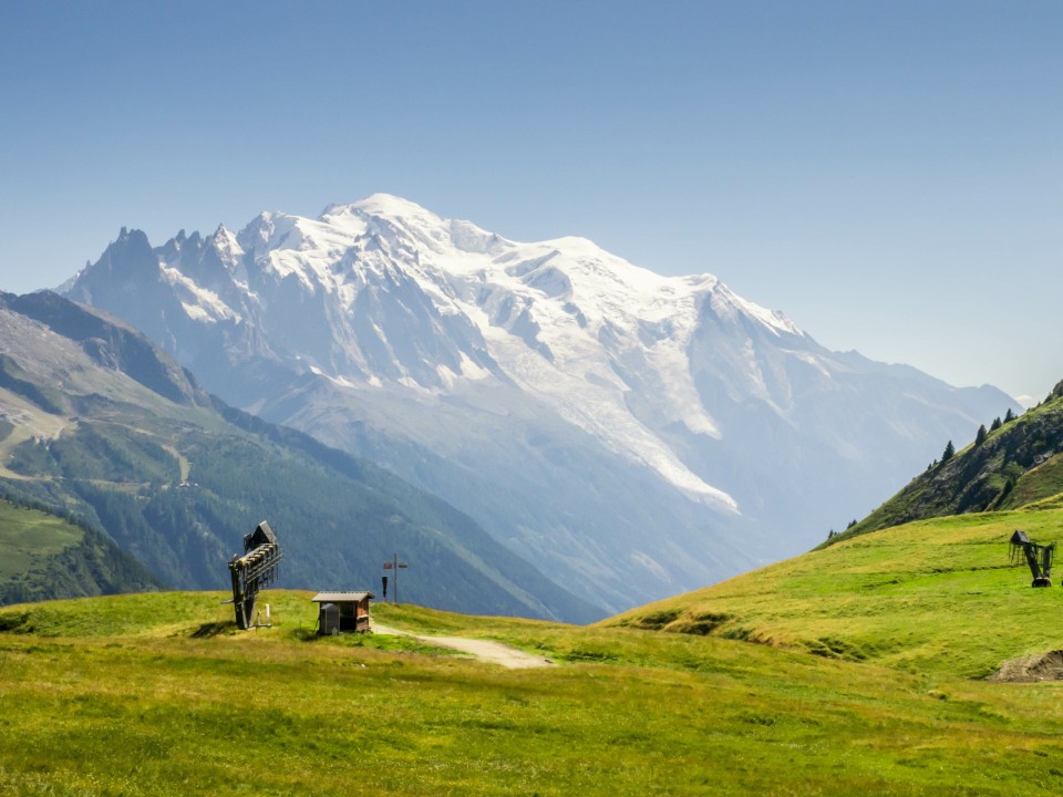 Der Mont Blanc in den Alpen____