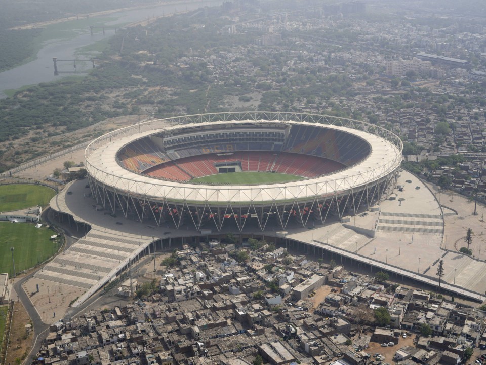 Narendra Modi Stadium in Ahmedabad____