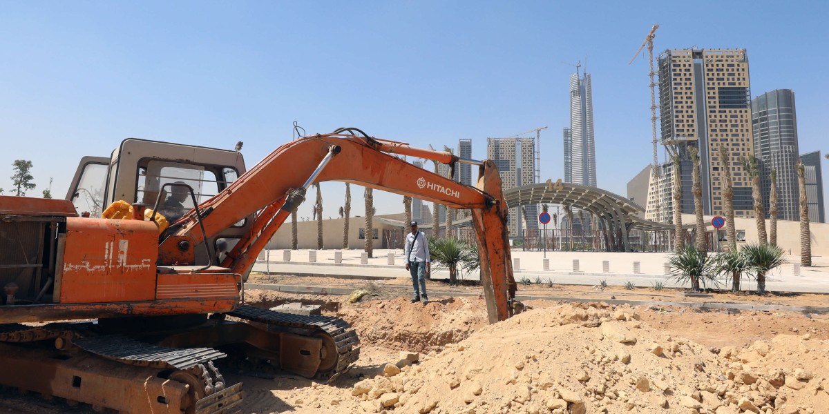Die Bauarbeiten an Ägyptens neuer Hauptstadt sind in vielen Bereichen schon weit fortgeschritten. Foto: Picture Alliance