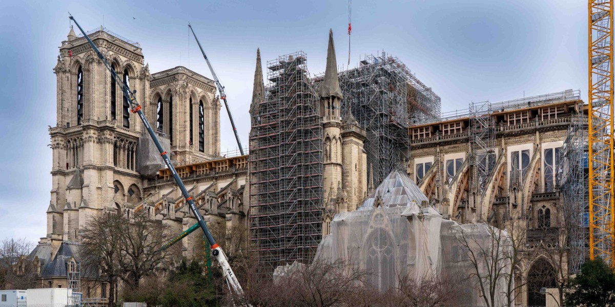 Die Restaurationsarbeiten um Notre-Dame laufen in vollem Gange. Foto: pa.picture alliance