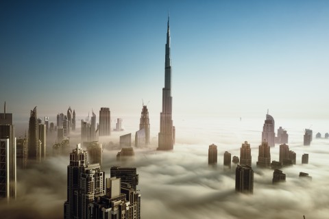Mit einer Höhe von 829,8 Metern ist der Burj Khalifa in Dubai seit April 2008 das höchste Gebäude der Welt. Foto: Getty Images