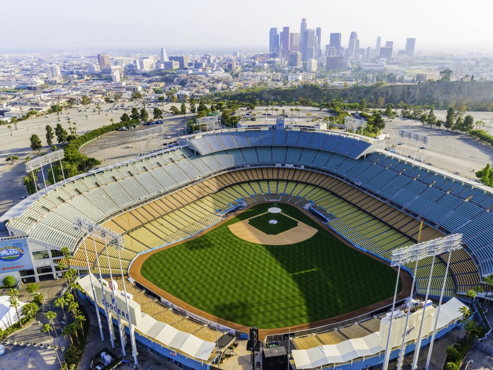 Dodger Stadium in Los Angeles im Staat Kalifornien____
