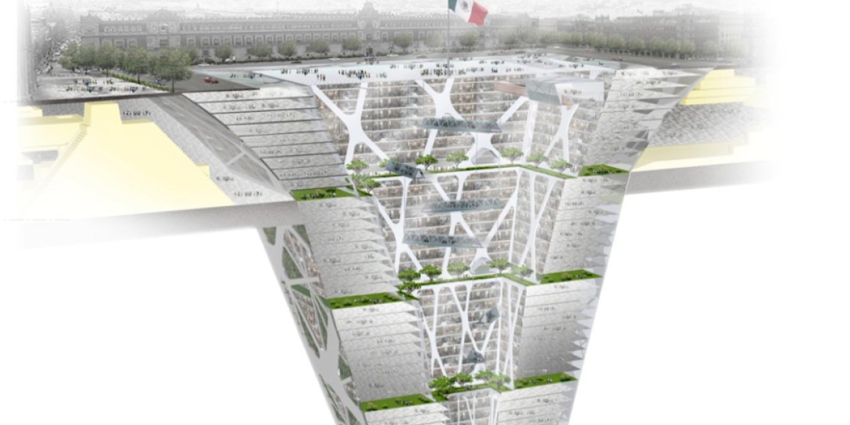 Entwurf Earthscraper aus 2009 von BNKR Arquitectura für Mexico City