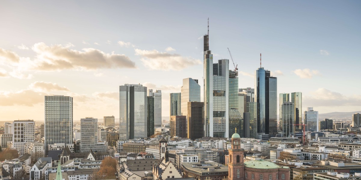 Die Skyline von Frankfurt