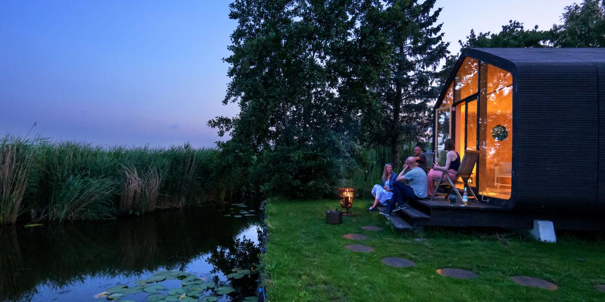 Das niederländische Unternehmen Fiction Factory baut mit dem "Wikkelhouse" ein Haus aus Pappe. Foto: Wikkelhouse / Yvonne Witte