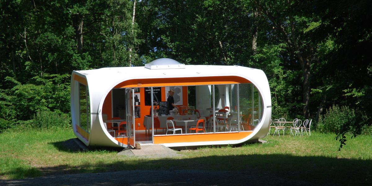Das „Venturo“-Ferienhaus, eines von zahlreichen Kunststoffbauten von Matti Suuronen. Foto: Bengt Oberger