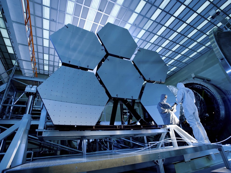 Die Konstruktion des James-Webb-Teleskop war eine technische Meisterleistung. Foto: NASA/MSFC/David Higginbotham/Emmett Given____