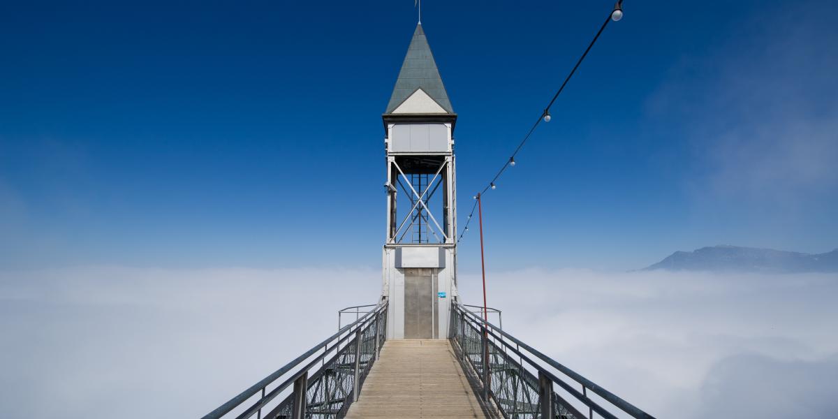 Über den Wolken: Der Hammetschwand Lift in Lüzern. Foto: Wikimedia