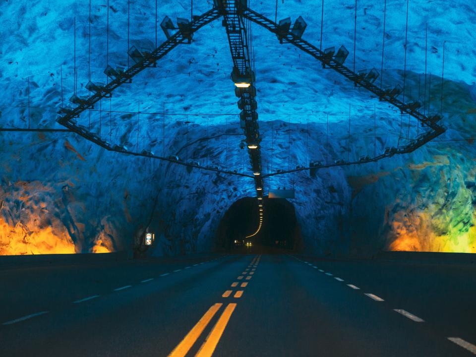 Beleuchtung im Lærdalstunnel____