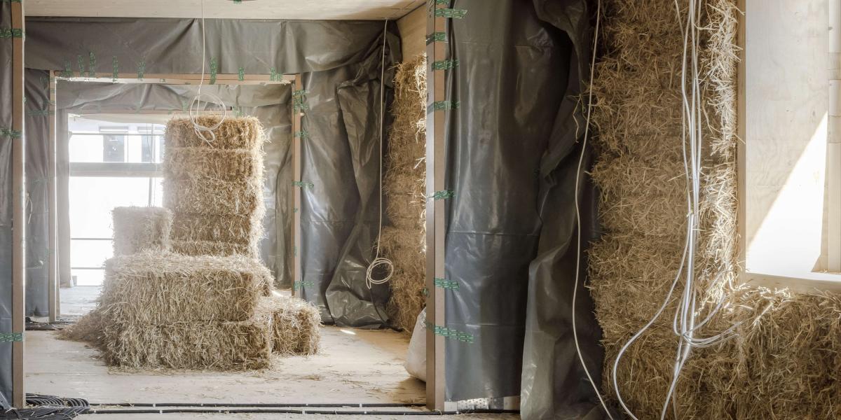 Das Haus des Jahres 2023 wurde komplett mit Strohballen gedämmt. Foto: Atelier Kaiser Shen