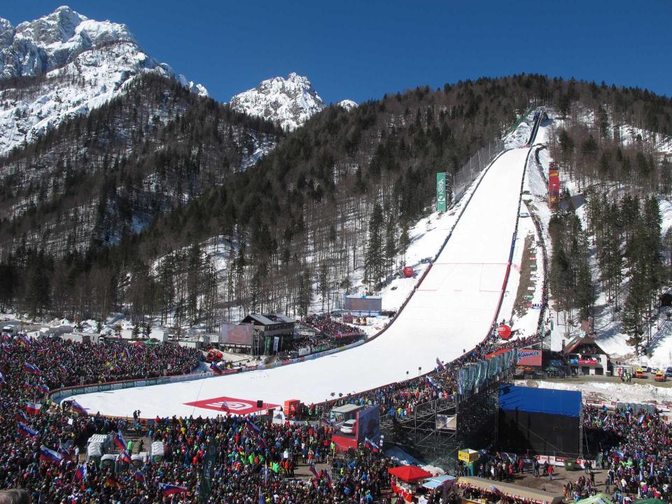 Auf der Skiflugschanze in Planica sollen bald Sprünge von bis zu 270 Meter möglich sein. Foto: Borut Podgoršek____