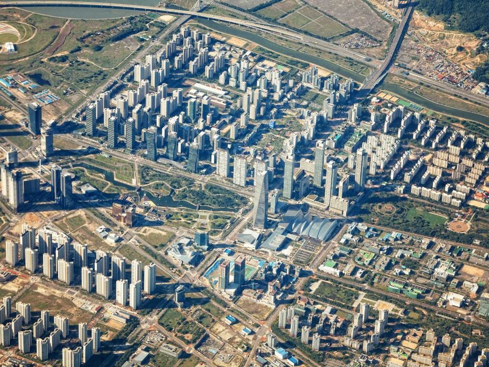 Smart City Songdo von oben, Foto: Adobe Stock____
