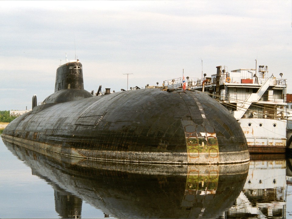 Die TK-202 der Typhoon-Klasse nach ihrer Stilllegung im Jahr 1999. Foto: Wikipedia____