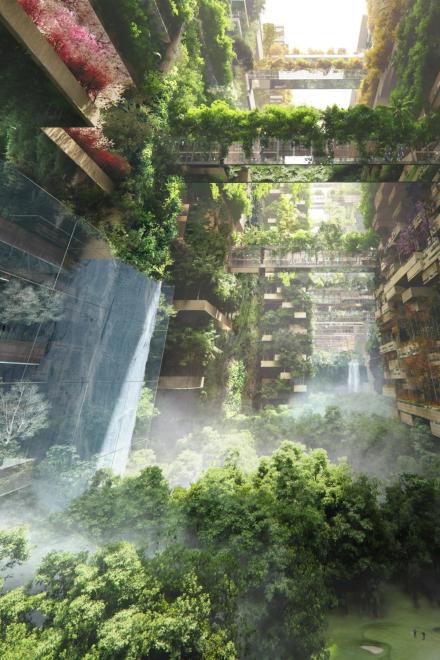 Das Klima innerhalb der Stadt soll perfekt für Grünpflanzen geeignet sein. Foto: Neom