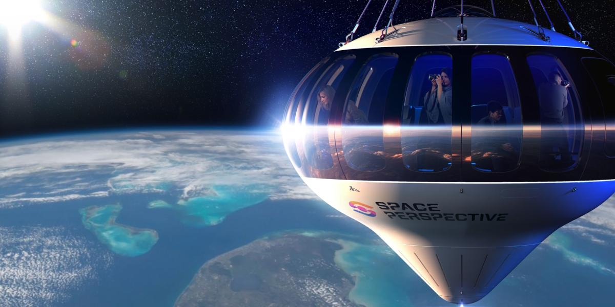 Für 125.000 Dollar pro Person will das Unternehmen „Space Perspective“ Weltraumtouristen ab 2024 immerhin bis in die Stratosphäre befördern. Foto: Space Perspective