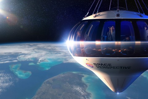 Für 125.000 Dollar pro Person will das Unternehmen „Space Perspective“ Weltraumtouristen ab 2024 immerhin bis in die Stratosphäre befördern. Foto: Space Perspective