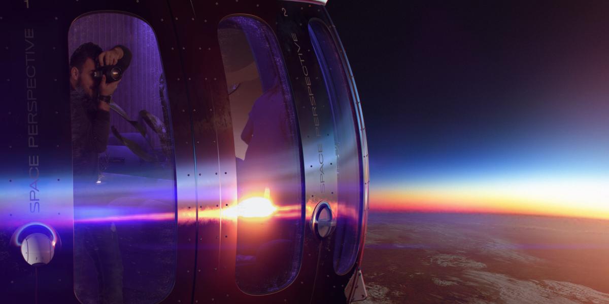 Ein paar Schnappschüsse beim Flug zum Mond – die Social-Media-Follower wären ganz sicher begeistert. Foto: Space Perspective