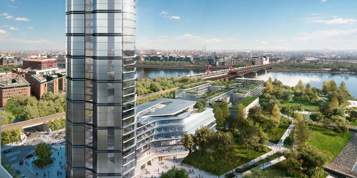 Der MOL-Tower in Budapest.