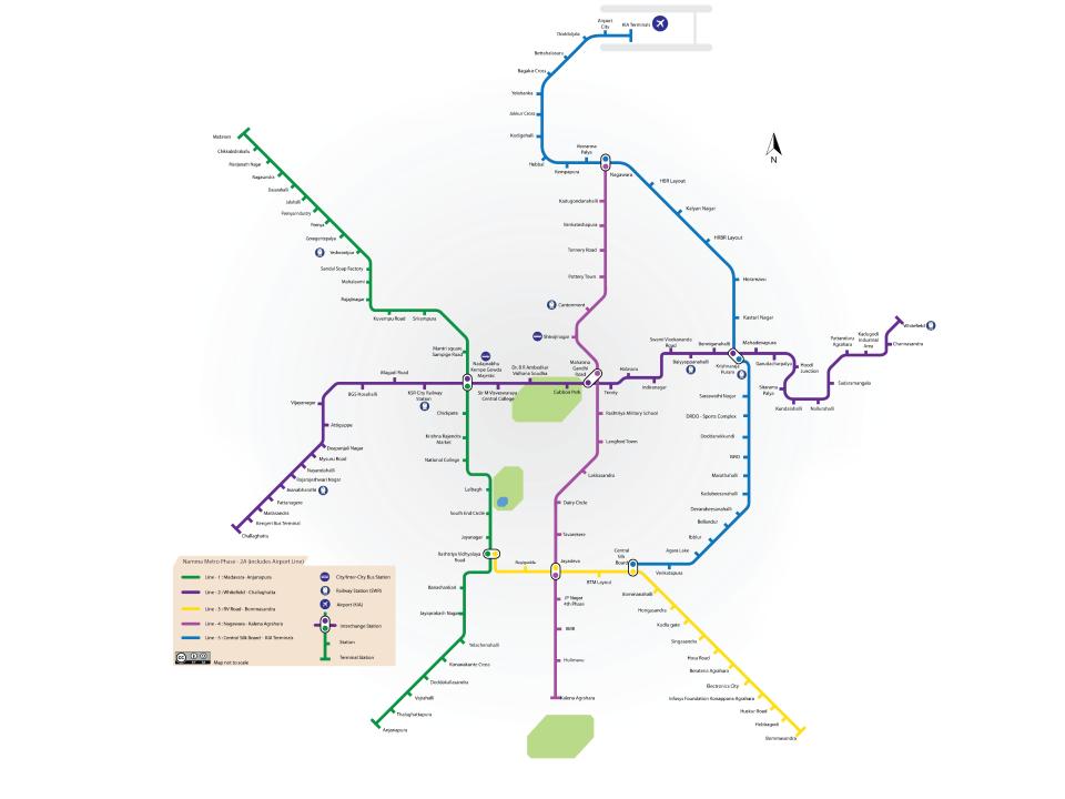 Es werden sowohl bestehende Linien verlängert als auch neue Linien geschaffen. Bild: Wikipedia / Doc.aneesh ____