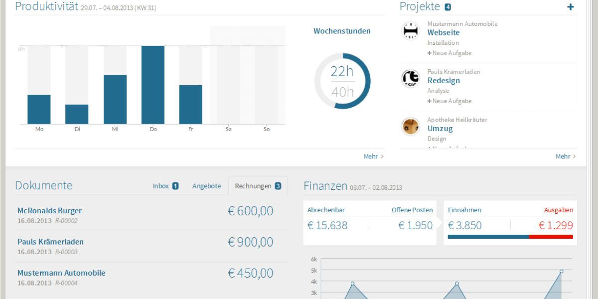 Das Online-Tool Papierkram