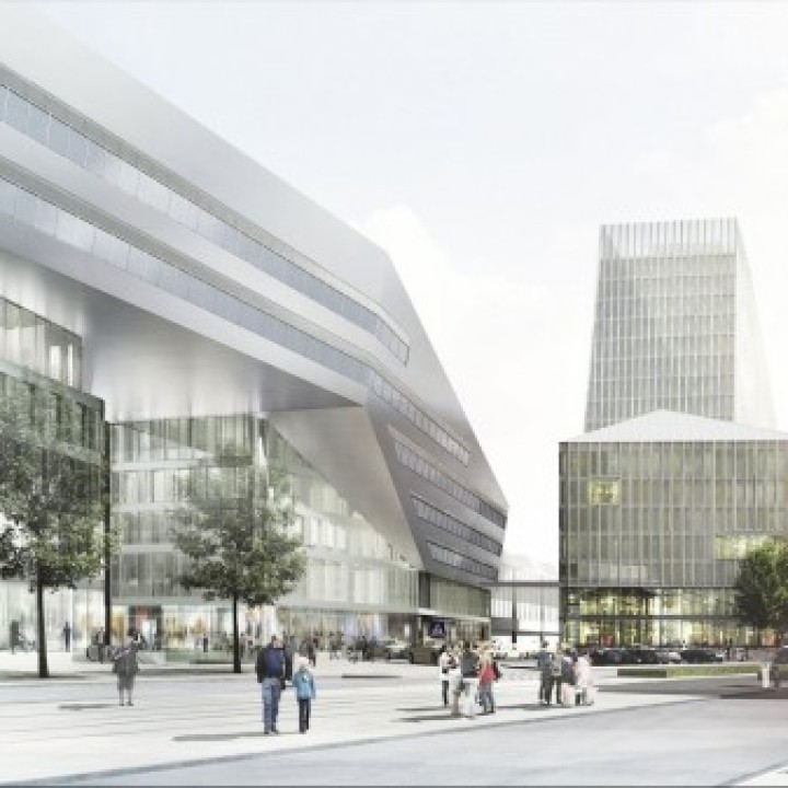 Der geplante Büroturm am Münchner Hauptbahnhof____