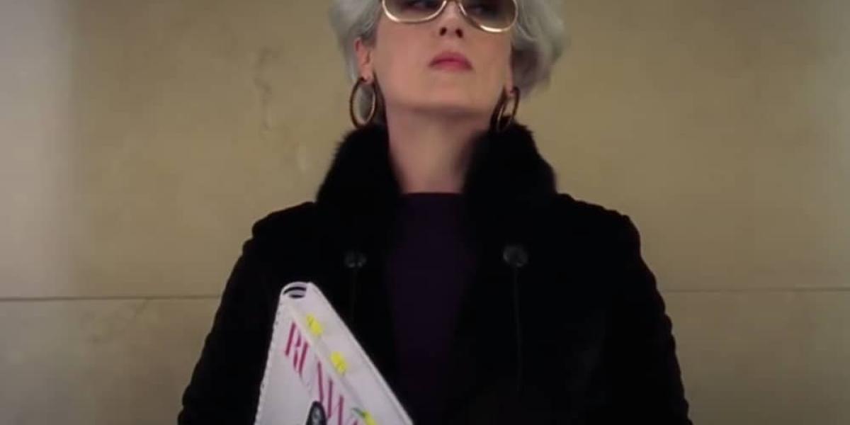 Meryl Streep im Aufzug