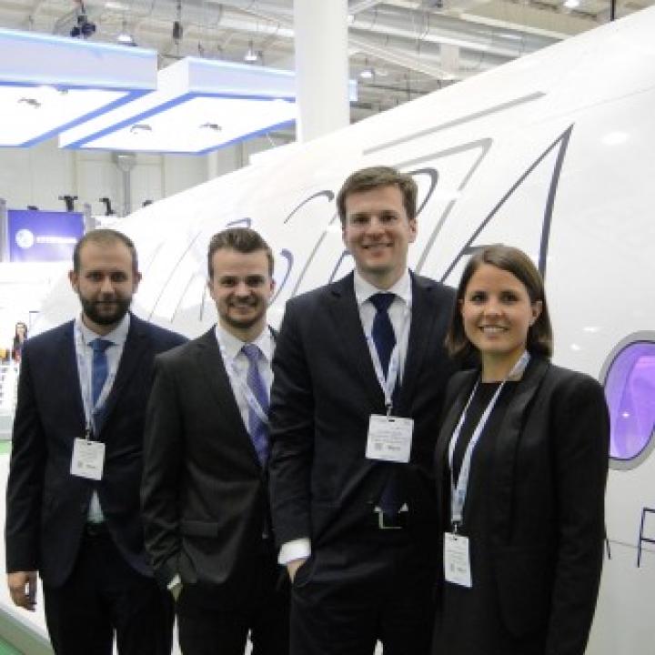 Das Team von jetlite: Felix Priebe, David Rommerskirchen, Achim Leder und Lena Schauerte ____