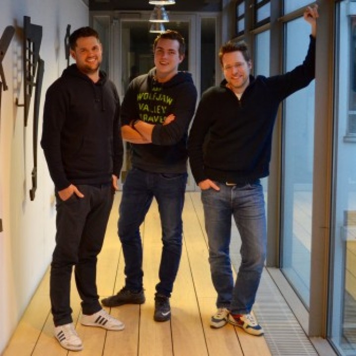 Die Gründer von Bahn-Buddy: Fabian Barthel, Alexander Thiemann und Philipp Glaser-Gallion ____