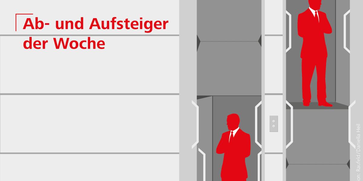 Das Auf und Ab der Woche vom 8. Dezember. Illustration: Raufeld/Daniella Heil