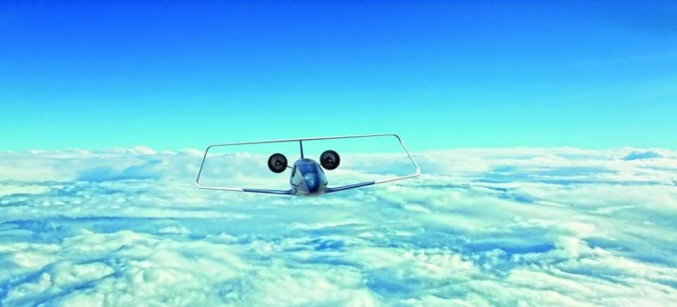 Das Silent Air Taxi in der Flugsimulation © e.SAT GmbH ____