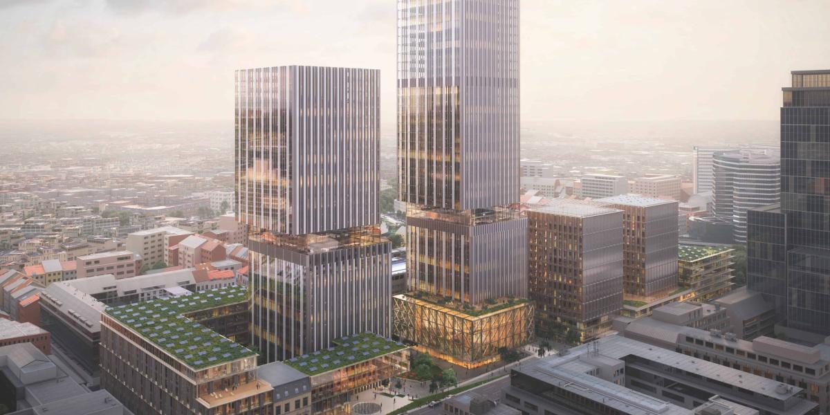 Wettbewerb um den Neubau der EU-Kommission: Siegerentwurf mit Türmen: Quelle: Rafael de La-Hoz ArquitectosWettbewerb um den Neubau der EU-Kommission: Siegerentwurf mit Türmen: Quelle: Rafael de La-Hoz Arquitectos