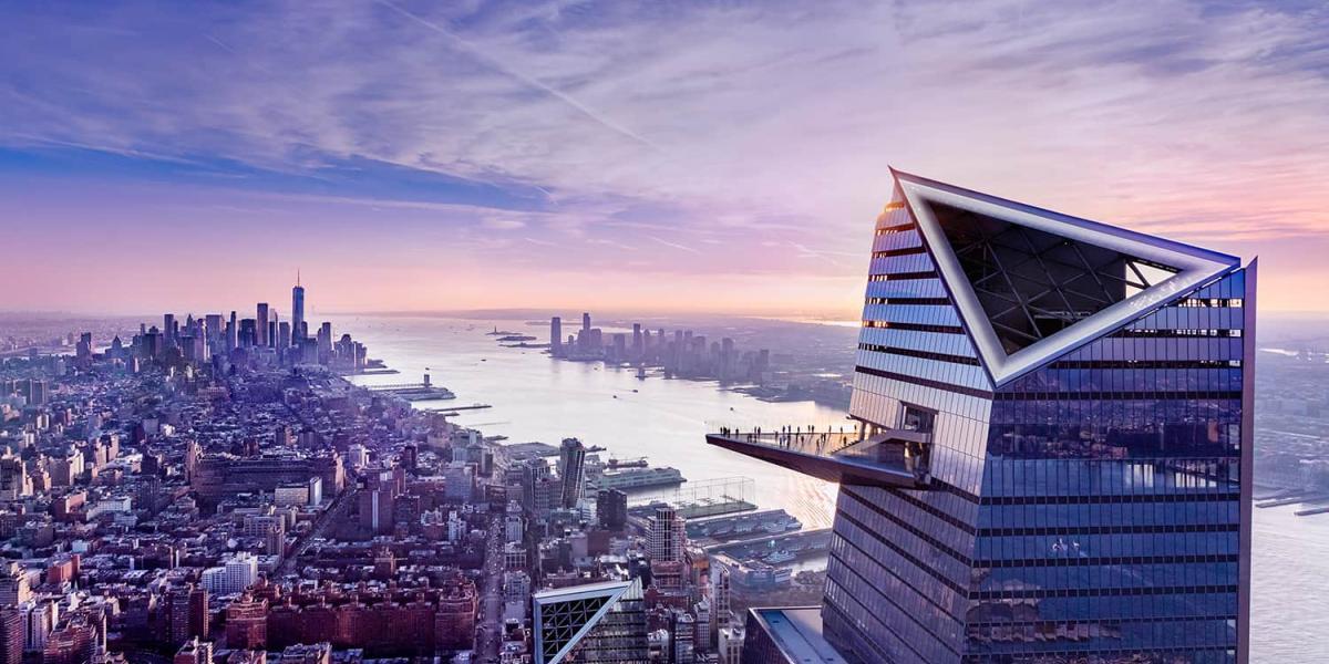 Aussichtsplattform Edge im Bürogebäude 30 Hudson Yards
