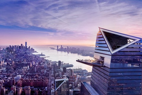 Aussichtsplattform Edge im Bürogebäude 30 Hudson Yards