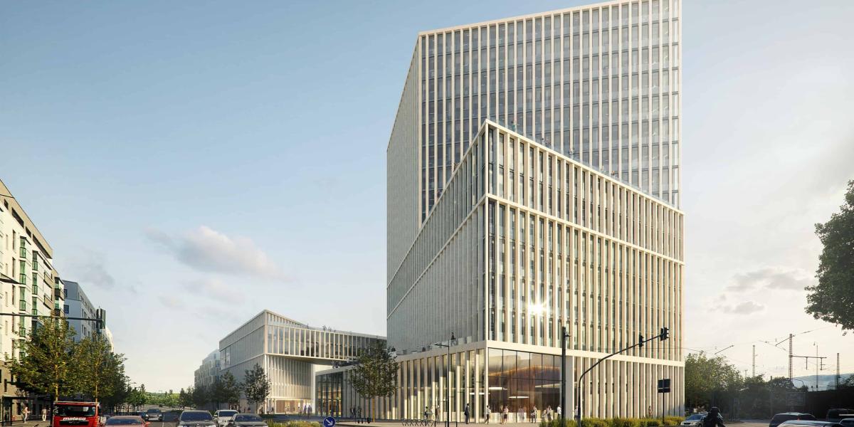 Büroturm im Frankfurter Ostend