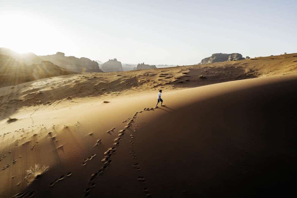 Unberührte Natur im Nordwesten Saudiarabiens. Hier ist The Line geplant. @garycphoto/Gary/Cummins  ____