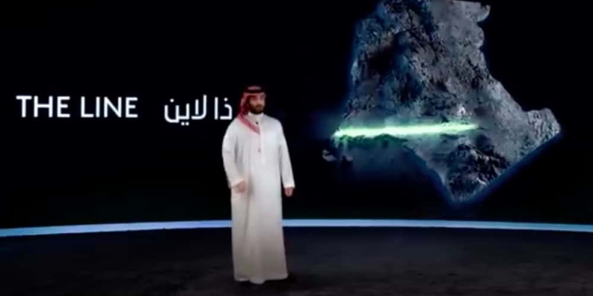 Saudi Arabiens Kronprinz Mohammed bin Salman stellt im Januar 2021 The Line vor. Quelle: Neom/Youtube