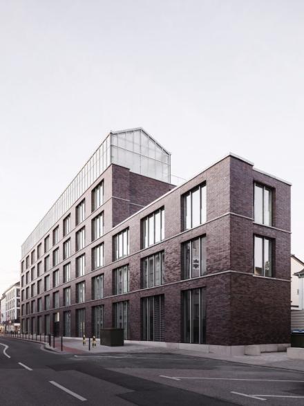 Verwaltungsgebäude mit integriertem Gewächshaus in Oberhausen. Credit: heiler, brunier