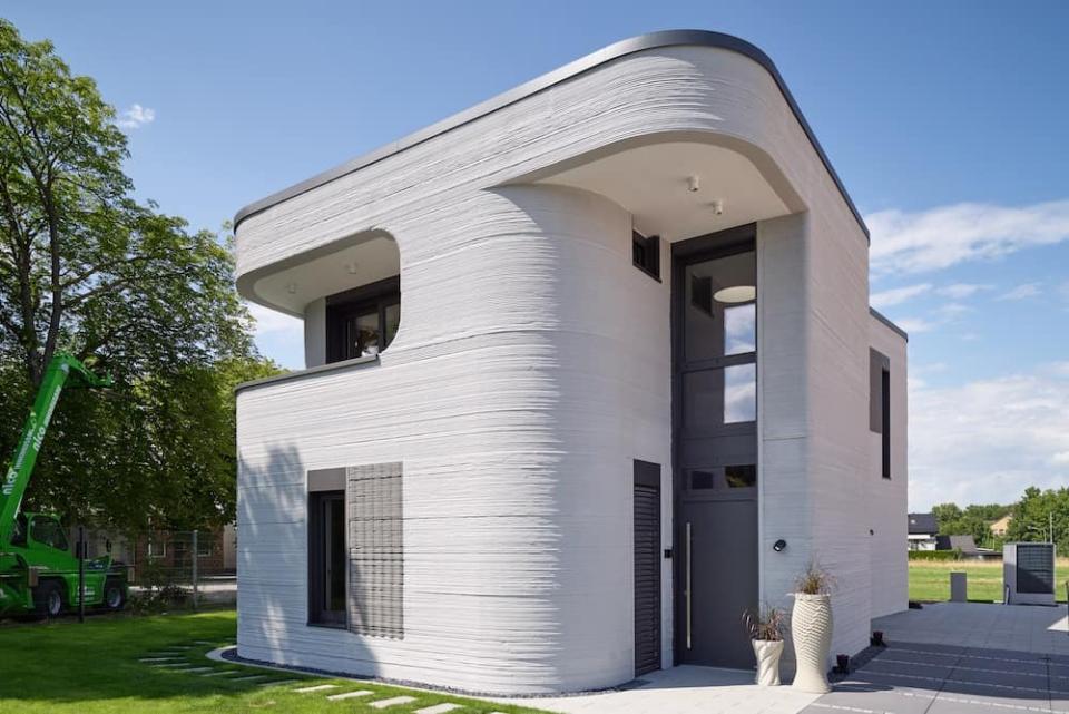 Das erste gedruckte Haus Deutschlands steckt in Beckum. © Peri ____