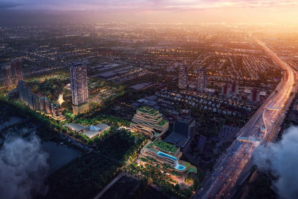 Nach Angaben der Projektentwickler sind die Bauvorhaben in The Forestias sehr weit fortgeschritten. Quelle: Foster + Partners____