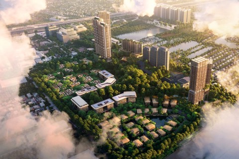Stadtviertel der Zukunft? Das The Forestias vor Bangkok soll nachhaltiges Wohnen möglich machen. Quelle: Foster + Partners