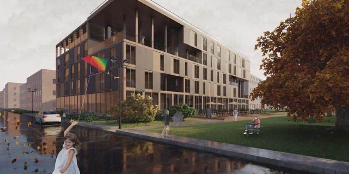 Tiana Hilker: „Schaffen wir gemeinschaftliche Flächen, die Entfaltungsraum für die Persönlichkeit bieten, so entstehen automatisch Katalysatoren für Beziehungen der Bewohner*innen untereinander.“ © Schindler